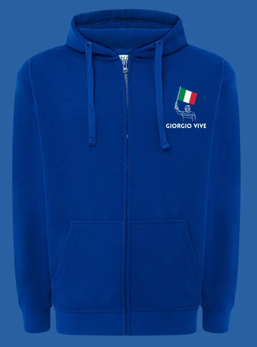 Felpa con cappuccio e zip Tifoseria